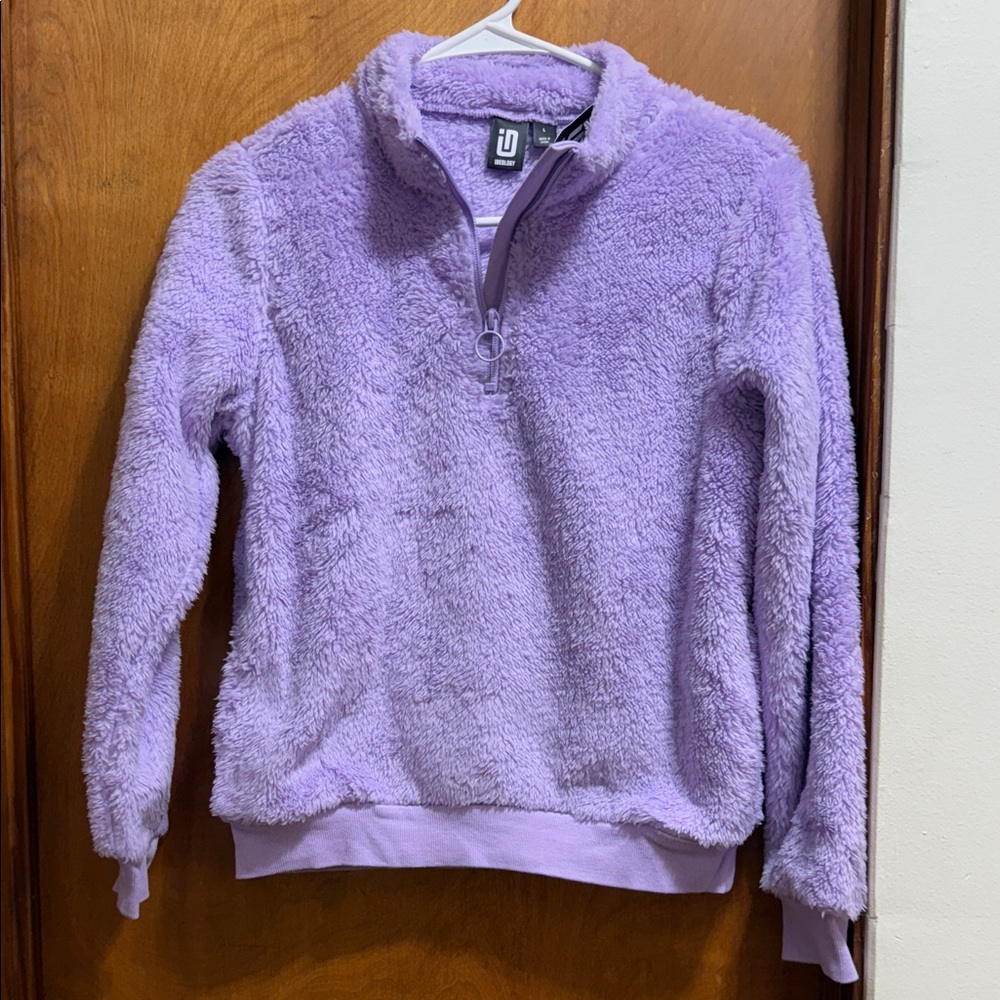 NWT Ideology Lavender Girls Fleece Quarter-Zip
